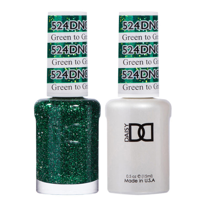 DND Green To Green Gel polish & Lacquer Duos #524