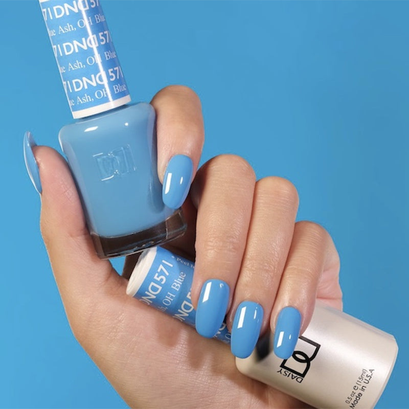 DND Blue Ash gel polish & Lacquer Duos #571