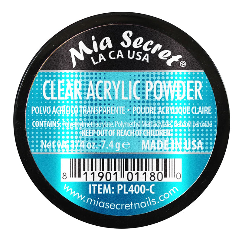 Mia Secret Clear Acrylic Powder 4 oz