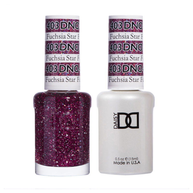 DND Fuchsia Star Gel polish & Lacquer Duos #403