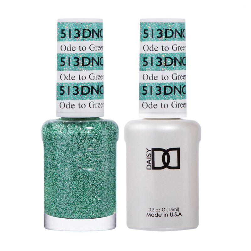 DND Ode To Green Gel polish & Lacquer Duos #513