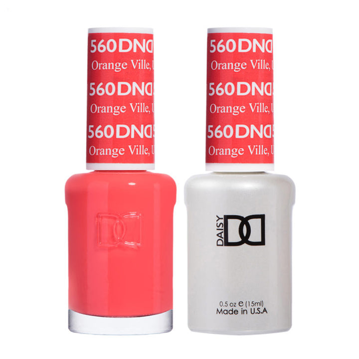 DND Orange Ville gel polish & Lacquer Duos #560