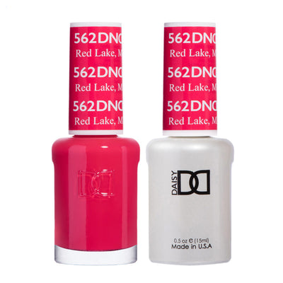 DND Red Lake gel polish & Lacquer Duos #562