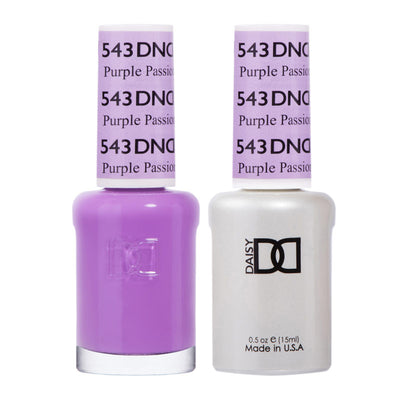 DND Purple Passion gel polish & Lacquer Duos #543