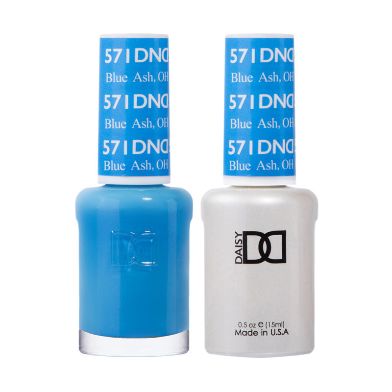 DND Blue Ash gel polish & Lacquer Duos #571