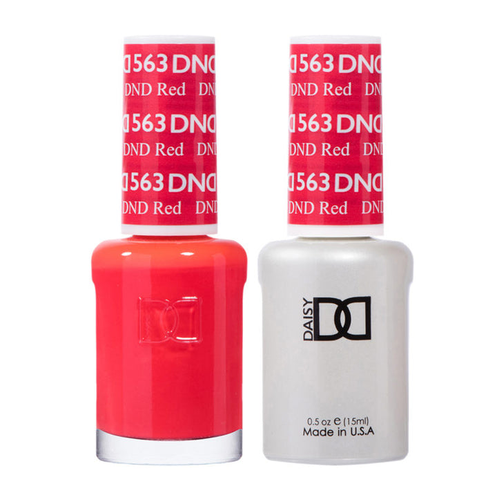 DND Red gel polish & Lacquer Duos #563