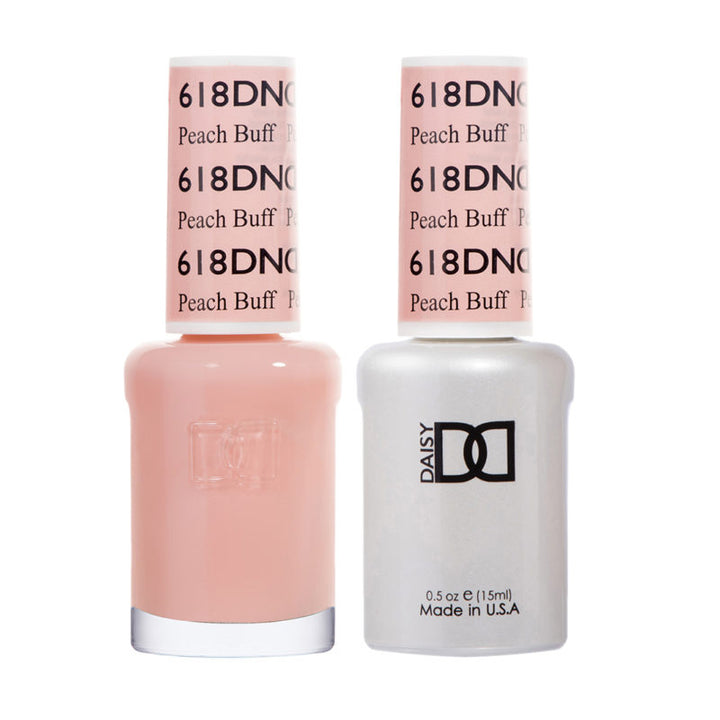 DND Peach Buff gel polish & Lacquer Duos #618