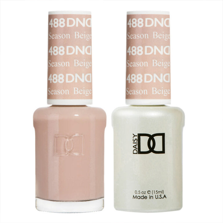 DND Season Beige Gel polish & Lacquer Duos #488