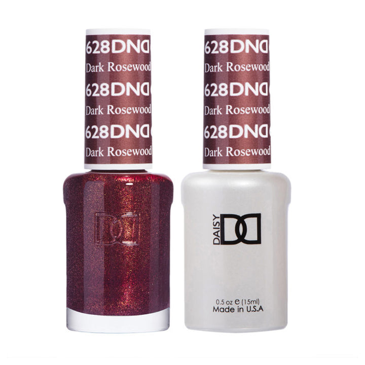 DND Dark Rosewood gel polish & Lacquer Duos #628