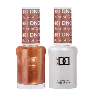 DND Burst of Gold Gel polish & Lacquer Duos #481