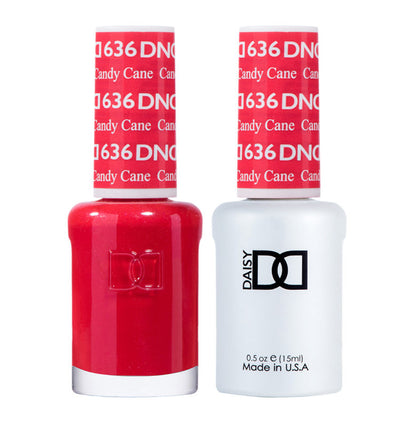 DND Candy Cane gel polish & Lacquer Duos #636