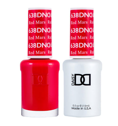 DND Red Mars gel polish & Lacquer Duos #638