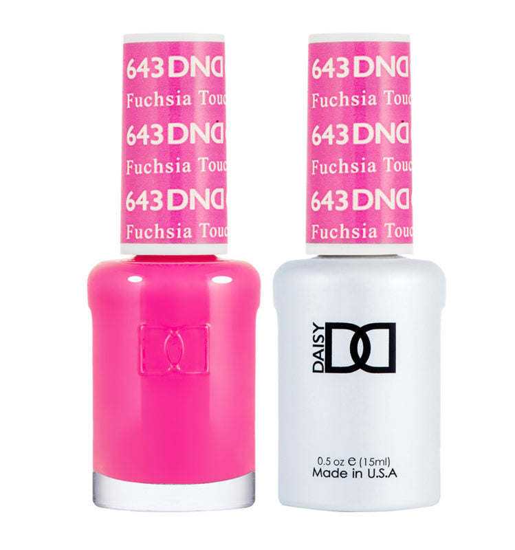 DND Fuchsia Touch gel polish & Lacquer Duos #643