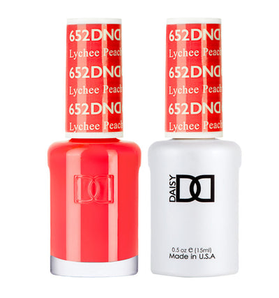 DND Lychee Peachy gel polish & Lacquer Duos #652