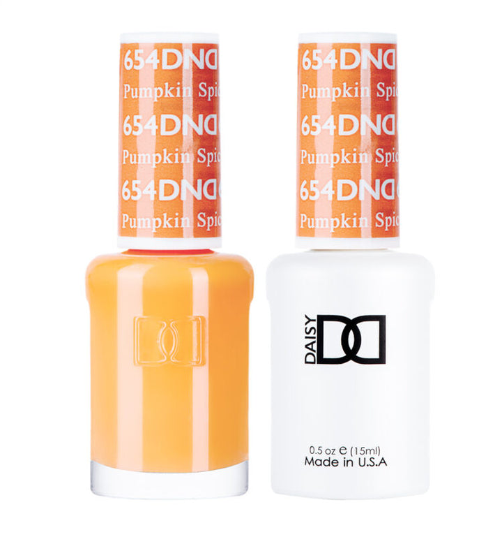 DND Pumpkin Spice gel polish & Lacquer Duos #654