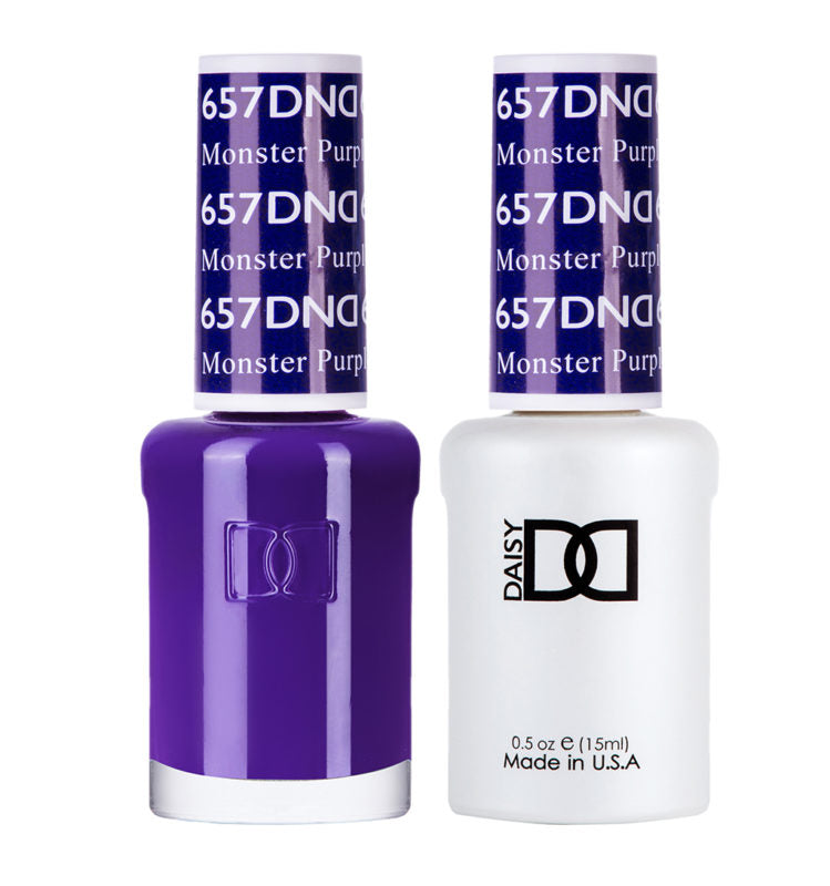 DND Monster Purple gel polish & Lacquer Duos #657