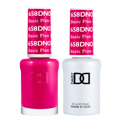 DND Basic Plum gel polish & Lacquer Duos #658