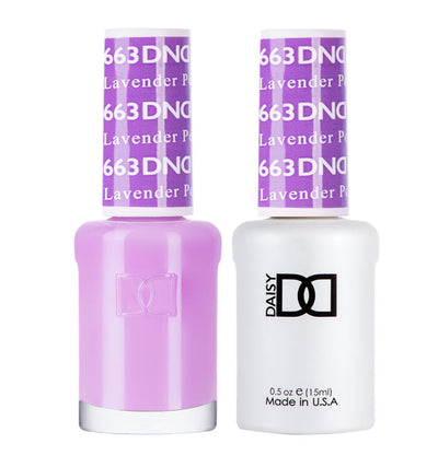 DND Lavender Pop gel polish & Lacquer Duos #663