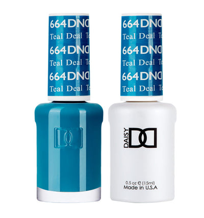 DND Teal Deal gel polish & Lacquer Duos #664