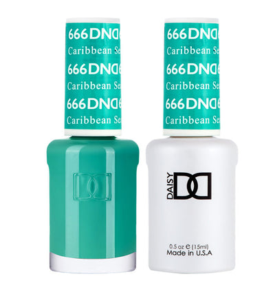 DND Caribbean Sea gel polish & Lacquer Duos #666