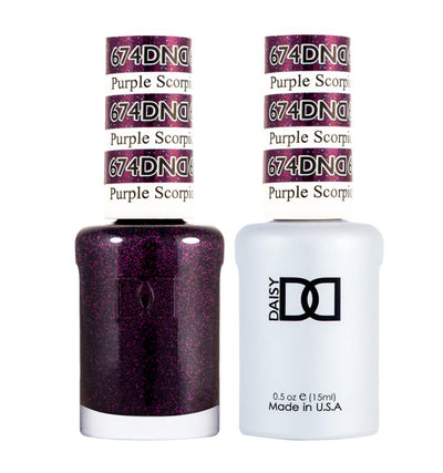 DND Purple Scorpio gel polish & Lacquer Duos #674