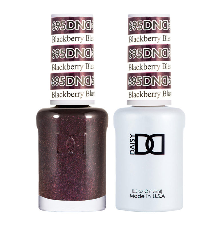 DND Blackberry Blast gel polish & Lacquer Duos #695