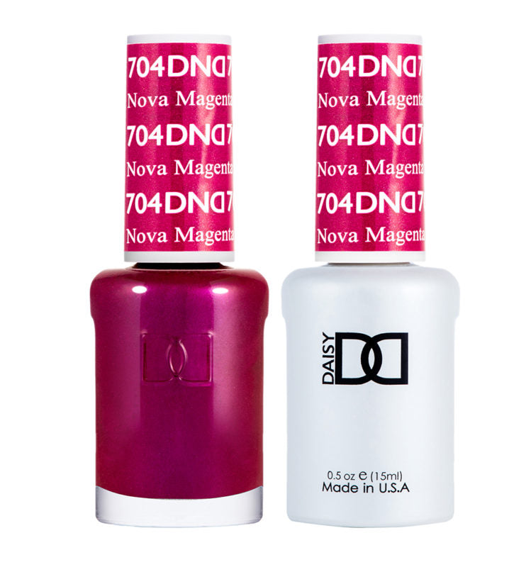 DND Nova Magenta gel polish & Lacquer Duos #704