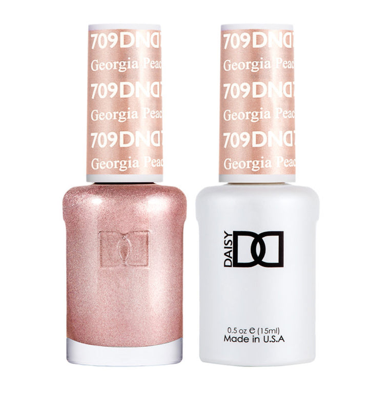 DND Georgia Peach gel polish & Lacquer Duos #709