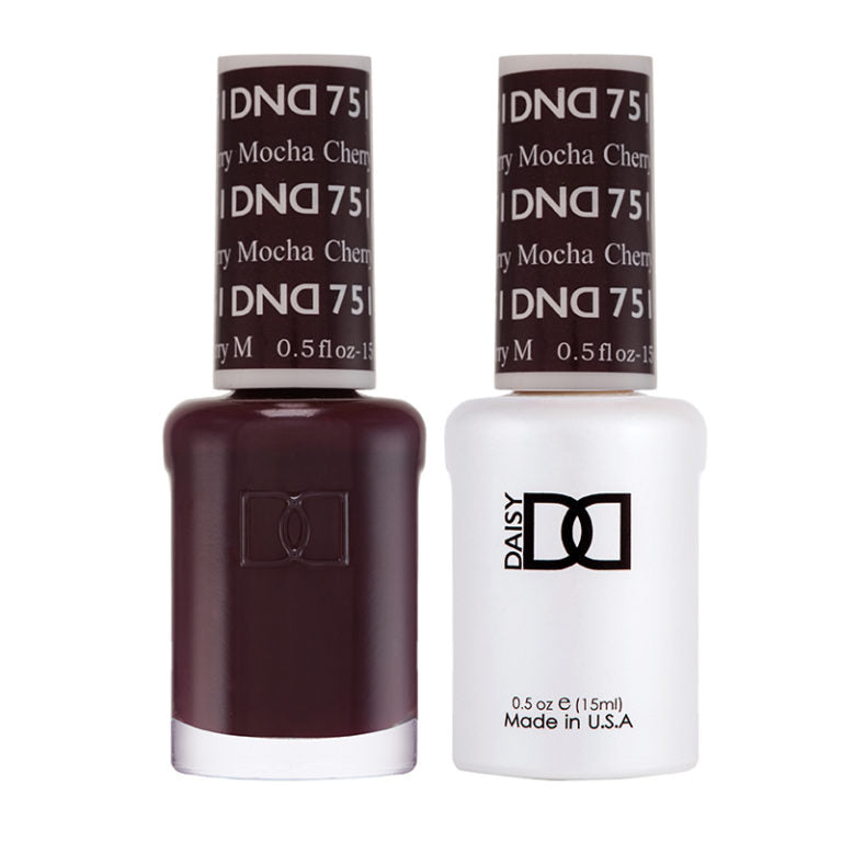 DND Cherry Mocha gel polish & Lacquer Duos #751