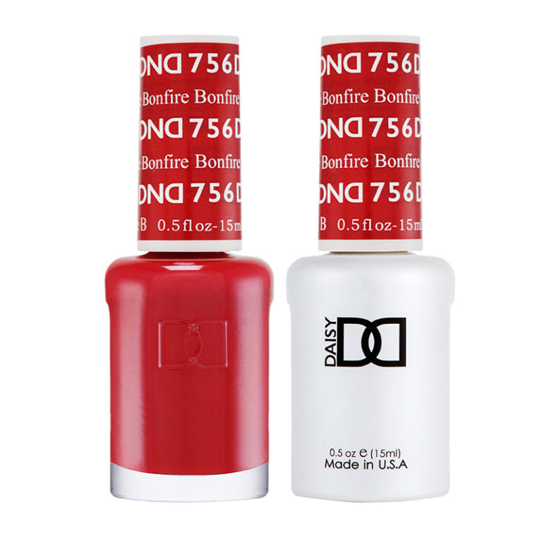 DND Bonfire gel polish & Lacquer Duos #756