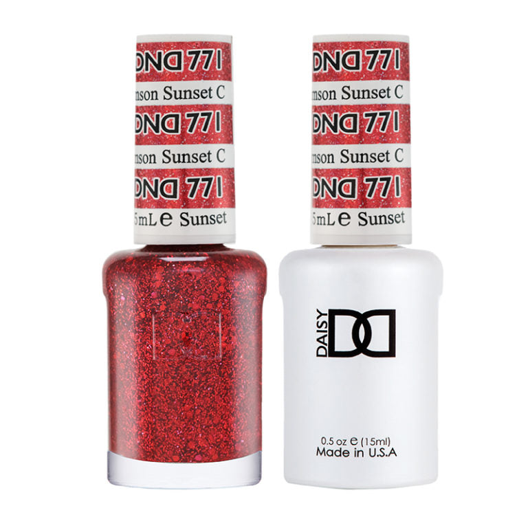 DND Crimson Sunset gel polish & Lacquer Duos #771