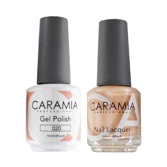 Caramia 020 - Caramia Gel Polish & Matching Nail Lacquer Duo Set - 0.5oz
