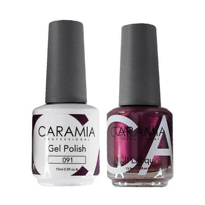 Caramia 091 - Caramia Gel Polish & Matching Nail Lacquer Duo Set - 0.5oz