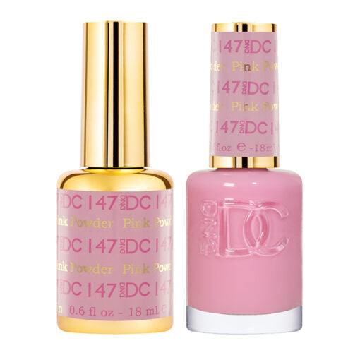 DC Pink Powder Gel Polish & Lacquer Duos #147