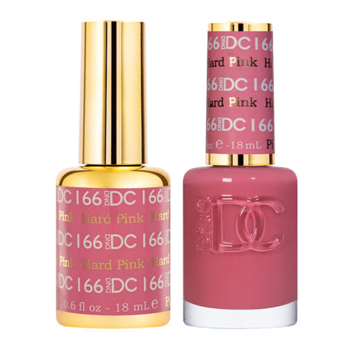 DC Hard Pink Gel Polish & Lacquer Duos #166