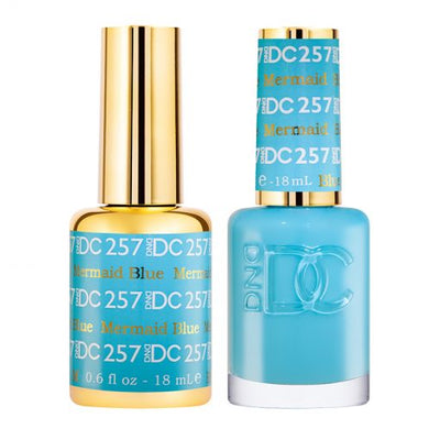 DC Mermaid Blue Gel Polish & Lacquer Duos #257