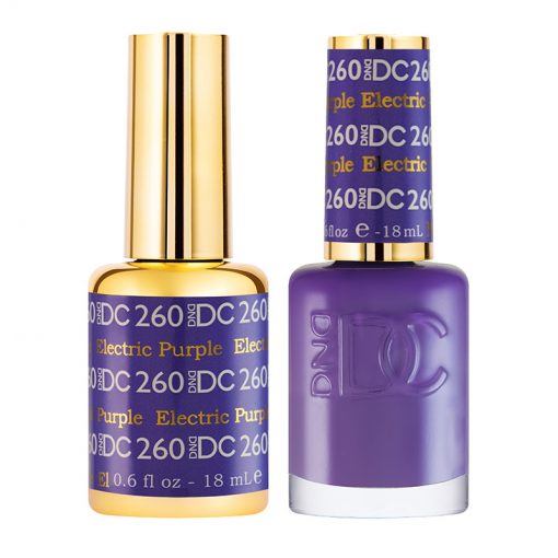 DC Electric Purple Gel Polish & Lacquer Duos #260