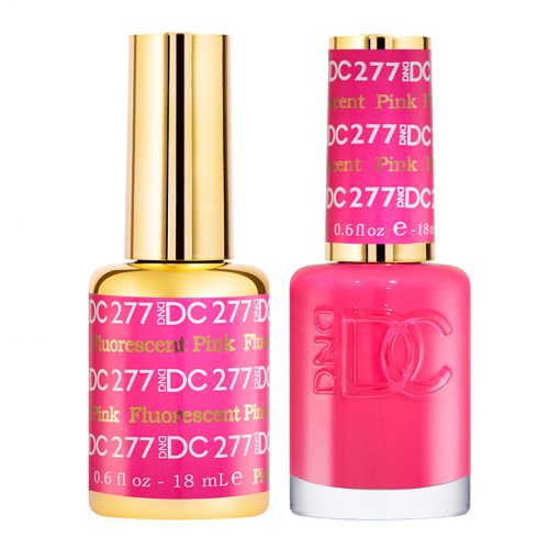 DC Fluorescent Pink Gel Polish & Lacquer Duos #277