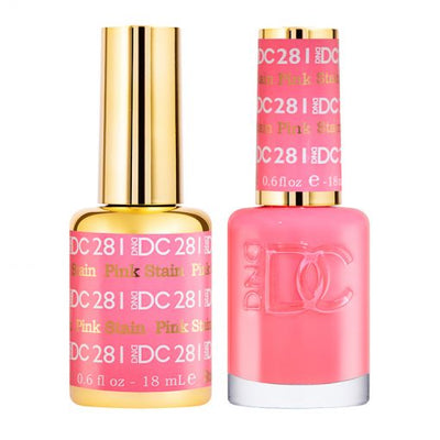 DC Pink Stain Gel Polish & Lacquer Duos #281