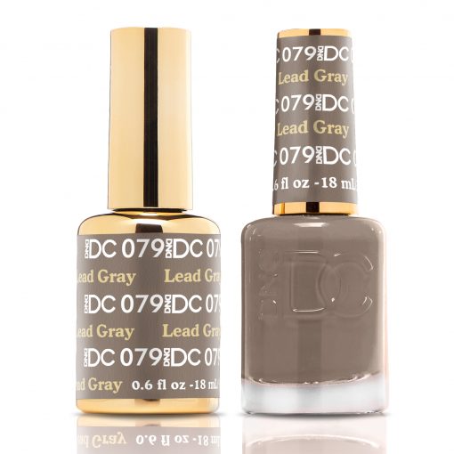 DC Lead Gray Gel Polish & Lacquer Duos #079