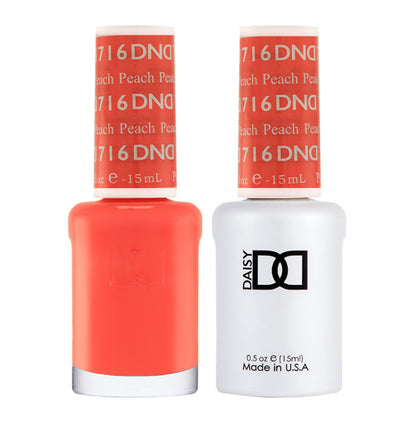 DND Peach gel polish & Lacquer Duos #716