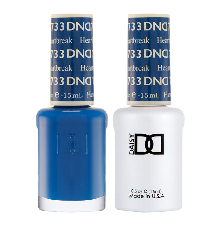DND Heartbreak  gel polish & Lacquer Duos #733