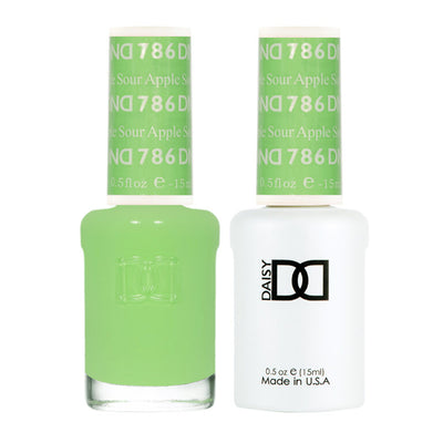 DND Sour Apple gel polish & Lacquer Duos #786