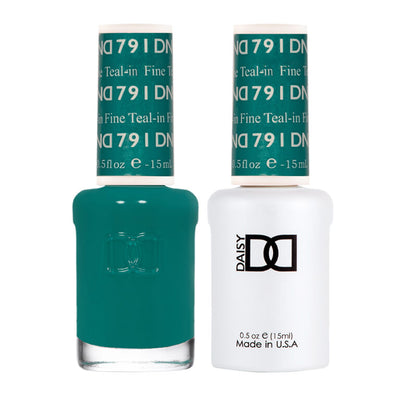DND Teal-in Fine gel polish & Lacquer Duos #791
