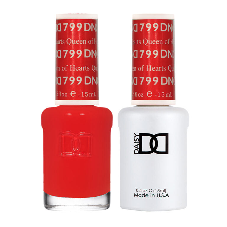 DND Queen of Hearts gel polish & Lacquer Duos #799