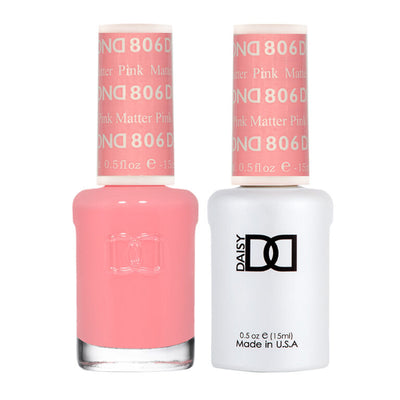 DND Pink Matter gel polish & Lacquer Duos #806