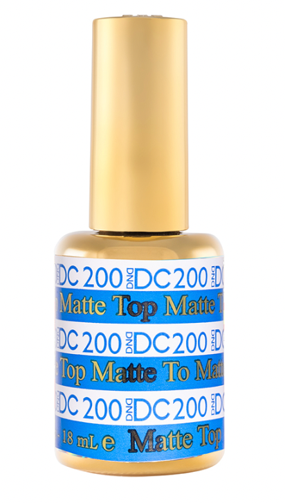 DC  200  Gel Matte Top Coat. 0.5 oz