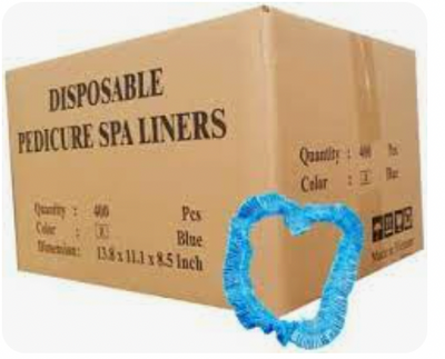 Pedicure Disposable Liner Blue 400/Box