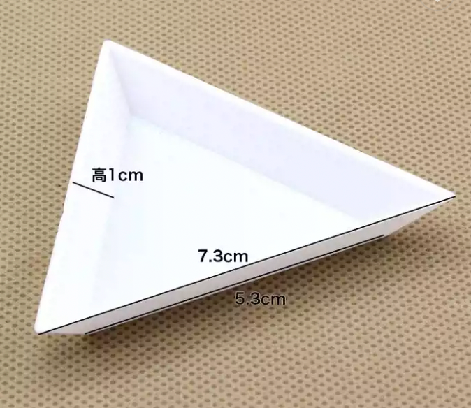 Plastic Triangle Crystal Sorting Rhinestone plate Nail Art Trays