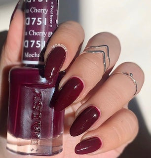 DND Cherry Mocha gel polish & Lacquer Duos #751
